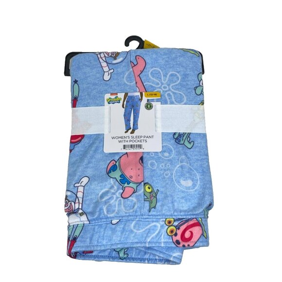 SpongeBob SquarePants Womens Lounge Pajama Sleep Pants With Pockets Large - Picture 3 of 7